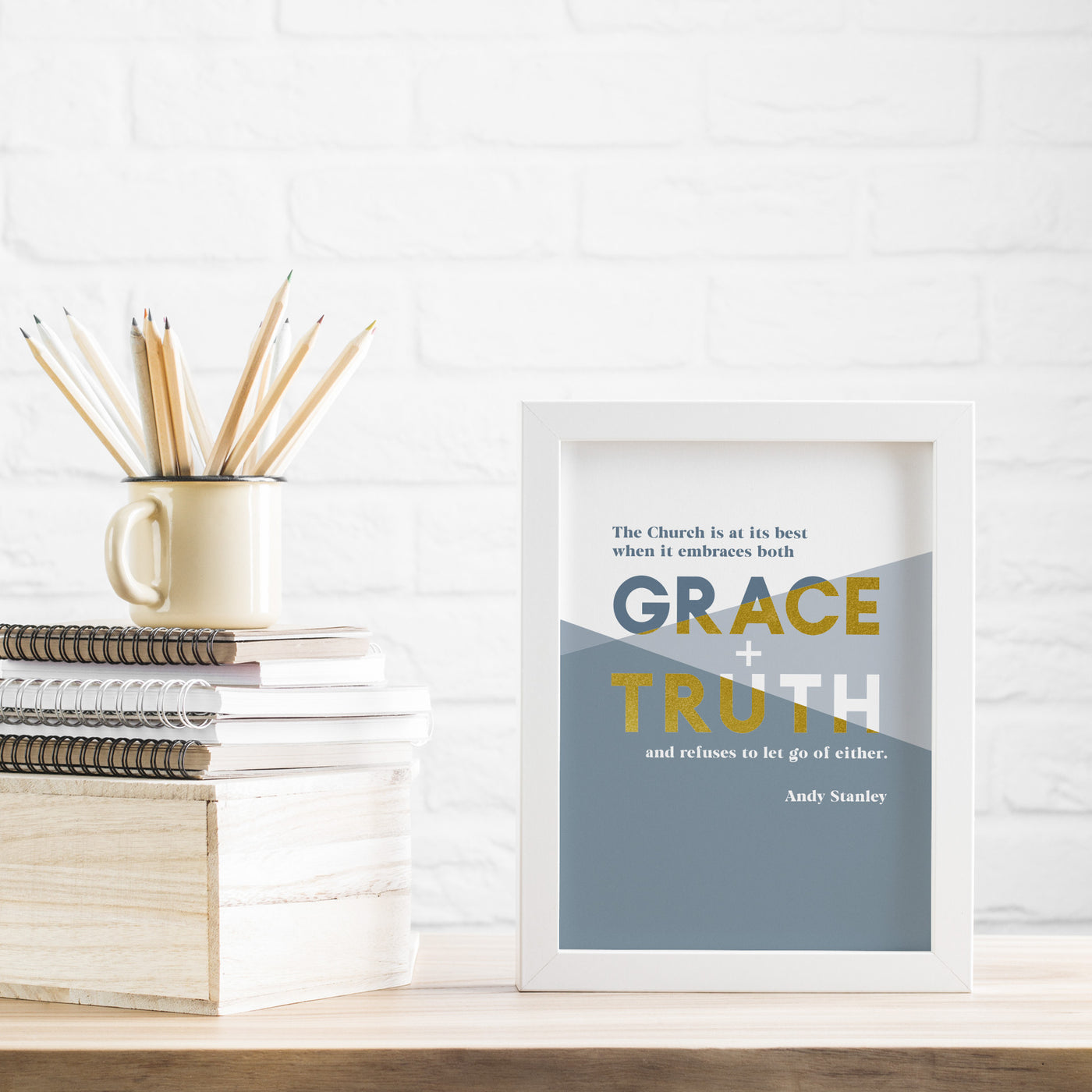 Grace and Truth Art Print (5" x 7")