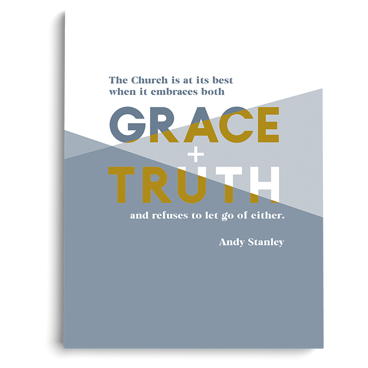 Grace and Truth Art Print (5" x 7") - Irresistible Church Network Store