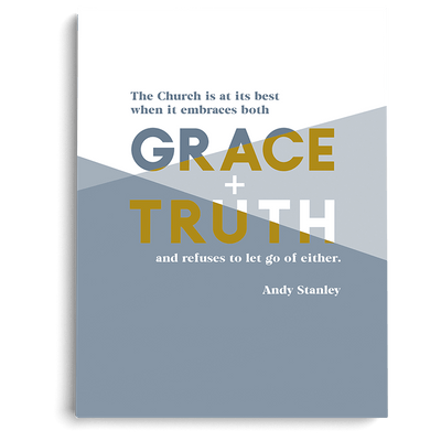 Grace and Truth Art Print (5" x 7") - Irresistible Church Network Store