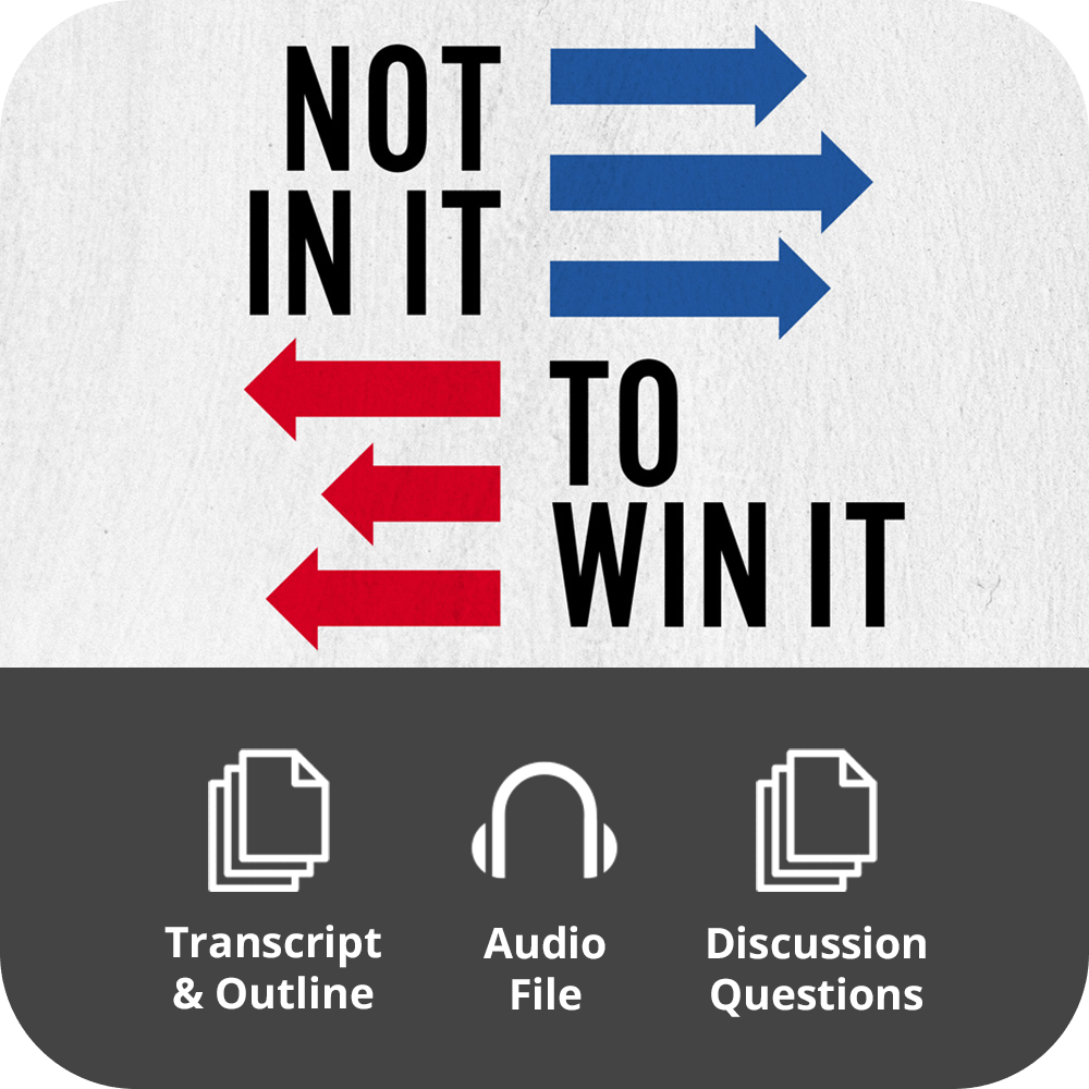 Not In It To Win it - Basic Sermon Kit | 2 - Part - Irresistible Church Network Store