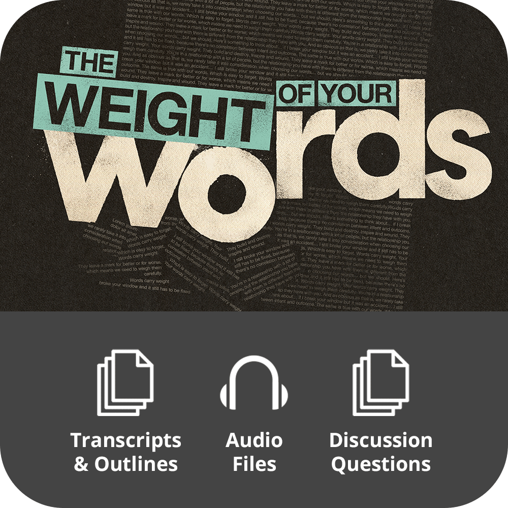 The Weight of Your Words 2023 - Basic Sermon Kit I 3 - Part - Irresistible Church Network Store