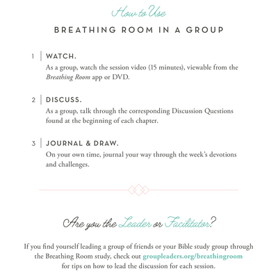 Breathing Room: A 28-Day Devotional for Women by Sandra Stanley How to Use